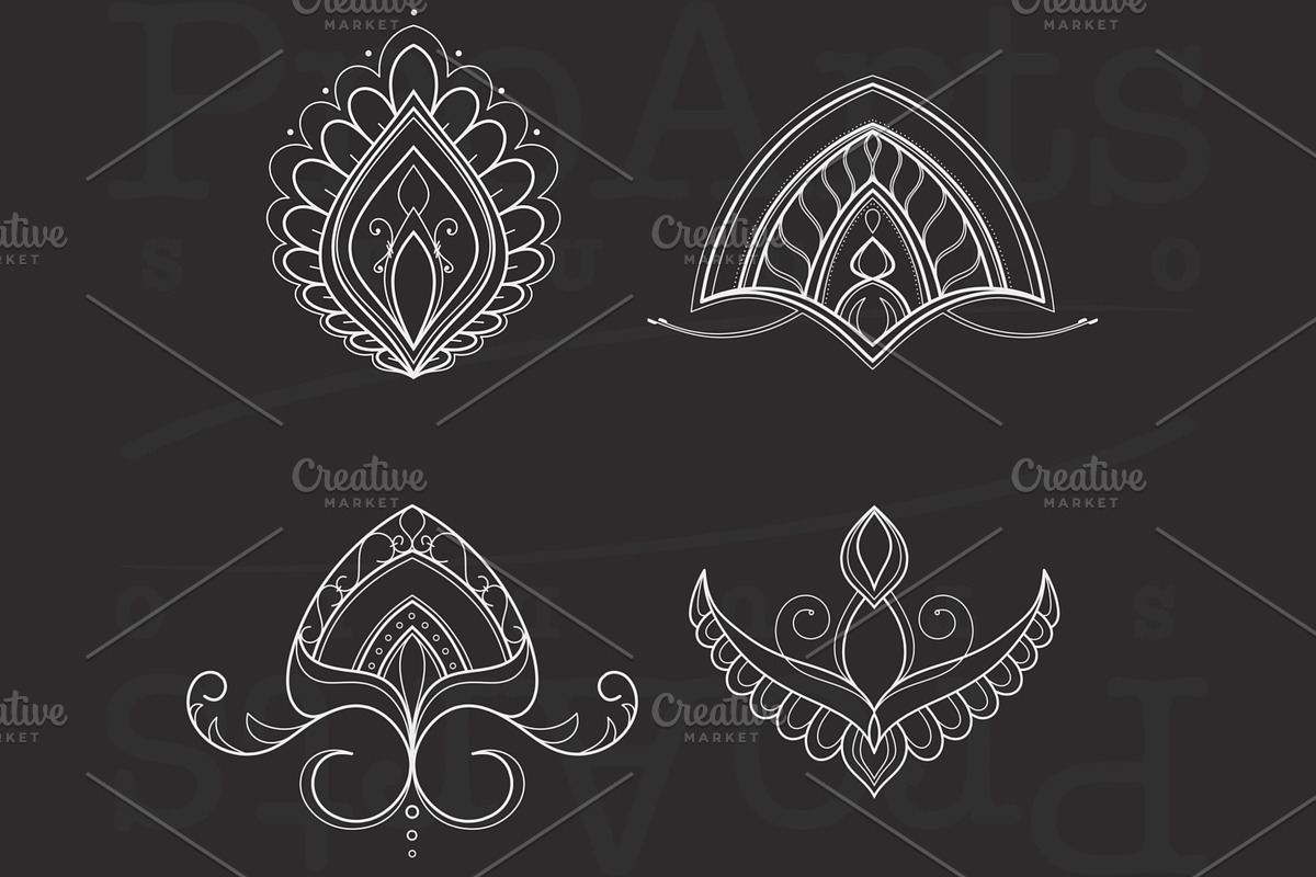 Ornament + Flowers, Pattern + Flower, a Brush Add-On by Lucrumplus (Photo 2 of 10)