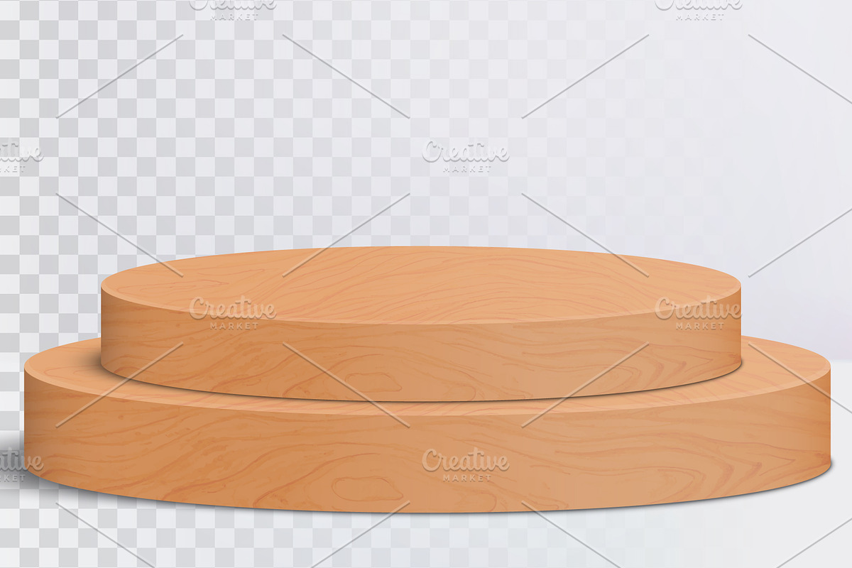 Round wood podium, an Object Illustration by Yayasya (Photo 3 of 3)