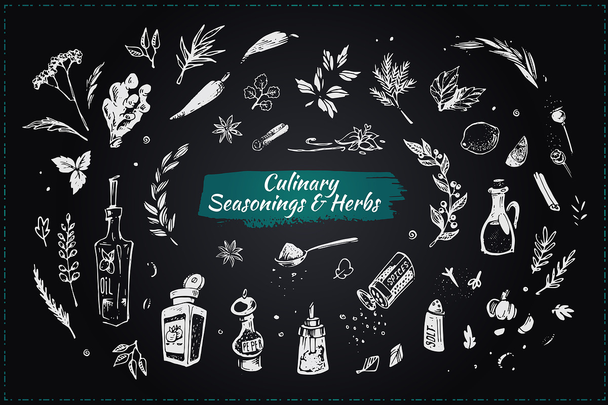 Hand-drawn Cooking and Food Icons, a Decorative Illustration by Margo Miller (Photo 28 of 48)