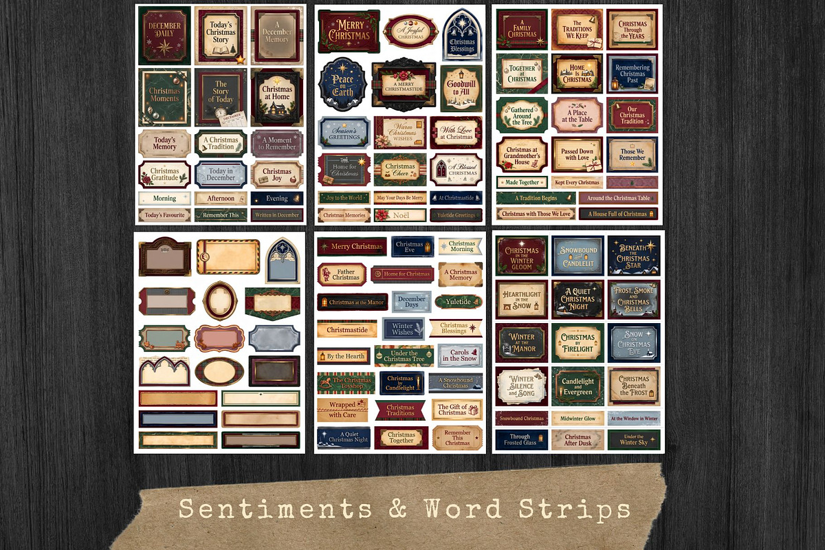 Victorian Christmas Junk Journal KIT, a Seasonal Illustration by ThatsDesignArt (Photo 18 of 20)