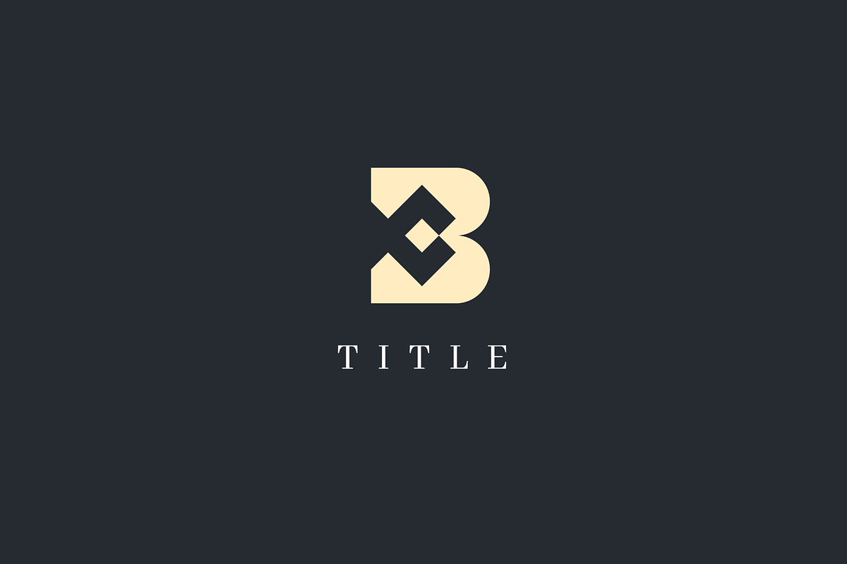 Luxury B Abstract Monogram Logo, a Branding & Logo Template by baqoos