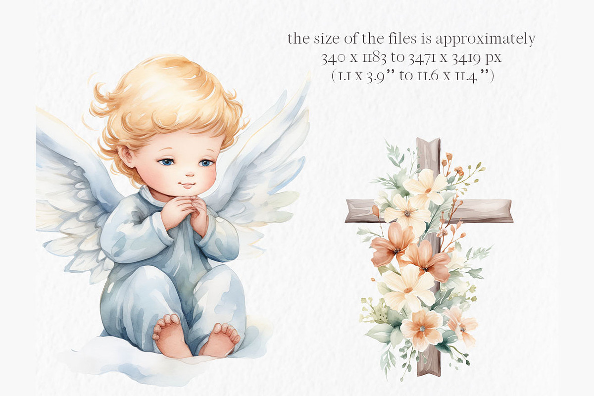 First communion watercolor clipart, an Object Graphic by MyLittleMeow (Photo 5 of 9)