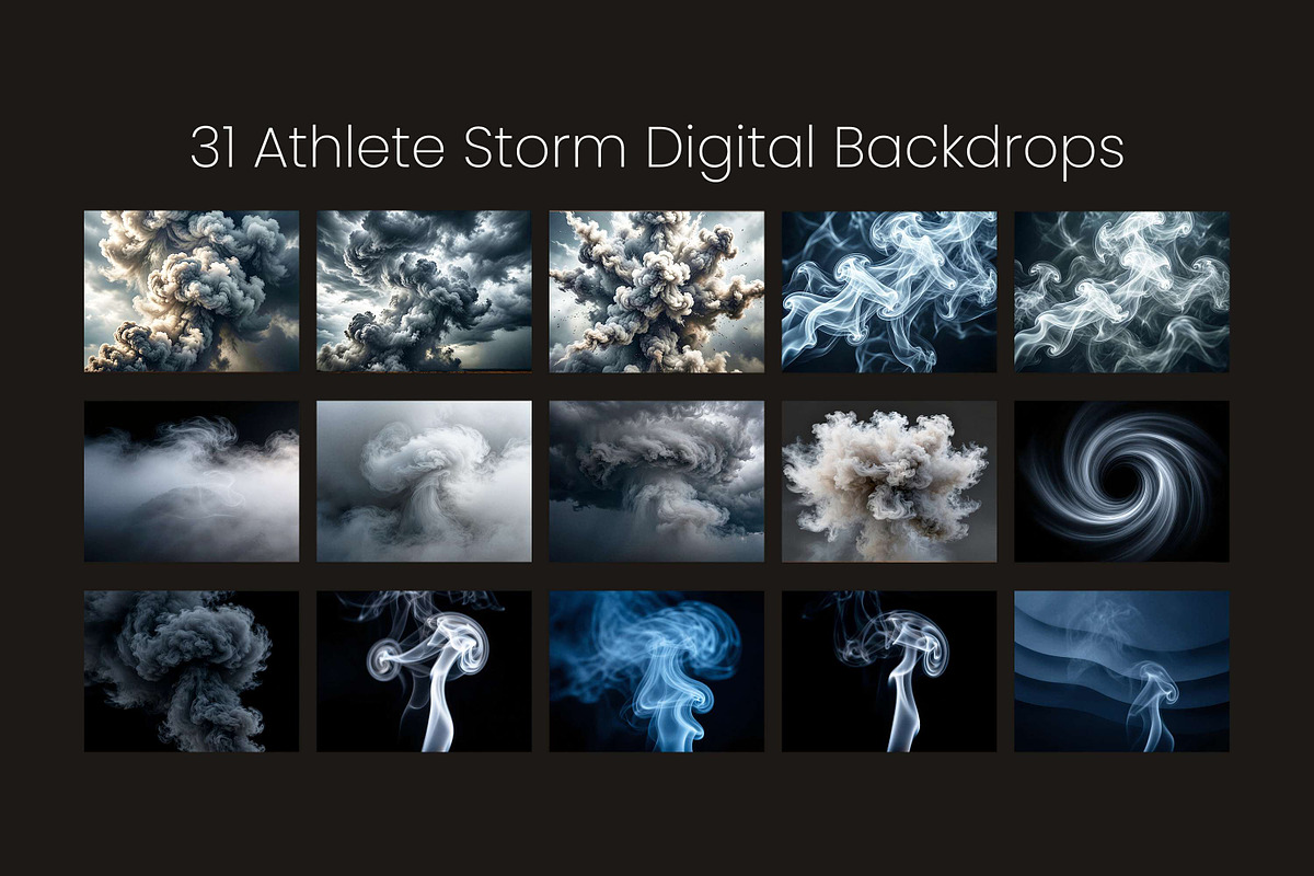 31 Athlete Storm Digital Backdrops, a Background Graphic by 3Motional (Photo 10 of 16)
