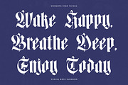Mooltens Modern Blackletter Font, a Blackletter Font by timelesstype.co (Thumbnail 4 of 20)