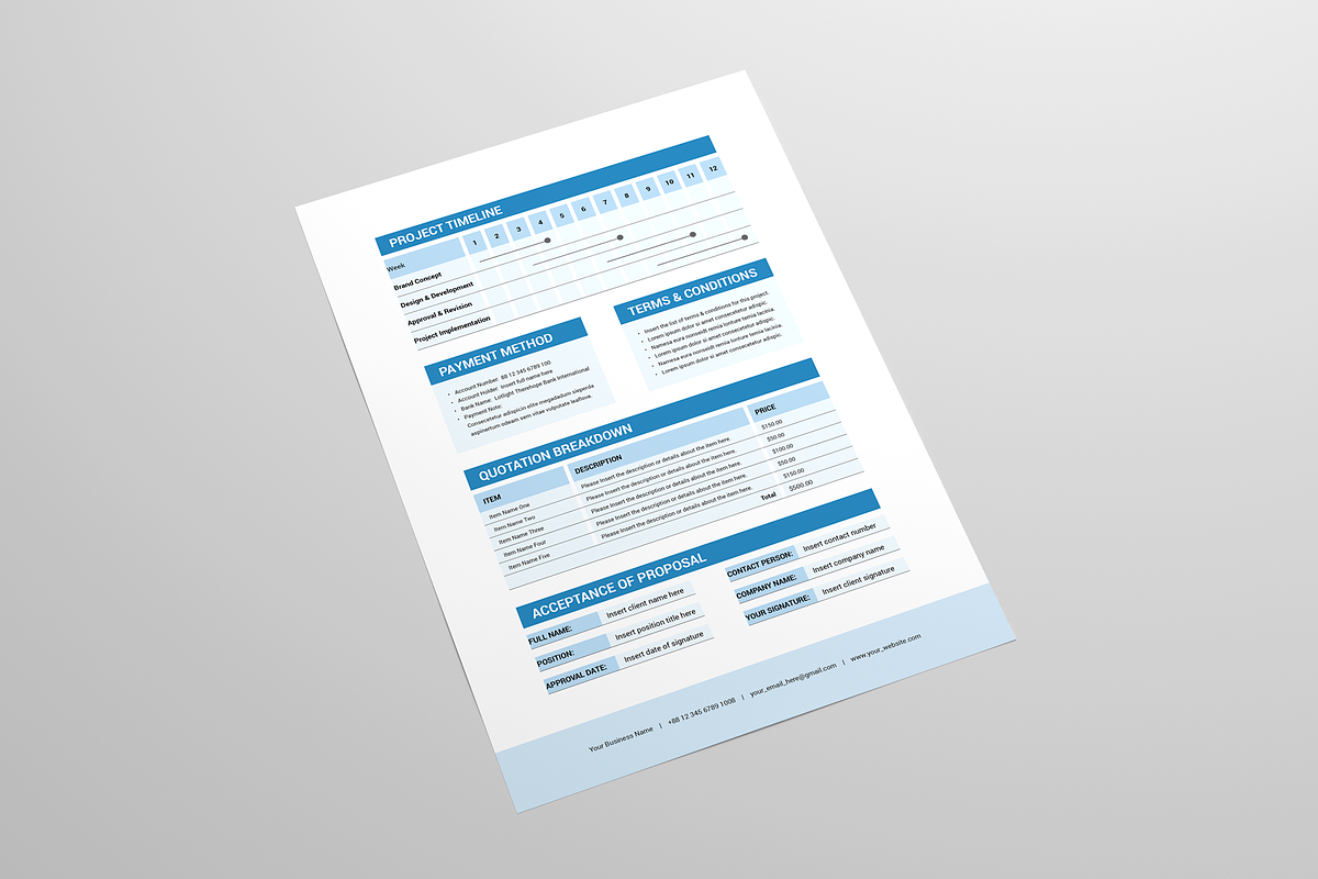 Project Proposal, a Stationery Template by Leaflove (Photo 4 of 5)
