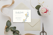 Floral Wedding Invitation Set, an Invitation Template by TemplateCastleStore (Thumbnail 6 of 8)