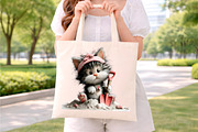 Whimsical Summer Cat Clipart Bundle, an Illustration by Digital Artistic99 (Thumbnail 8 of 9)