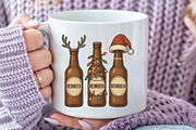 Beer Christmas Funny Christmas PNG, an Illustration by CraftArtStudio (Thumbnail 3 of 4)