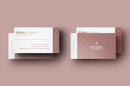 Premium Pink Business Card