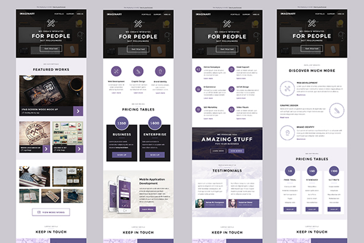 Imaginary - 17 Corporate Emails Set, an Email Template by NancyS (Photo 4 of 4)