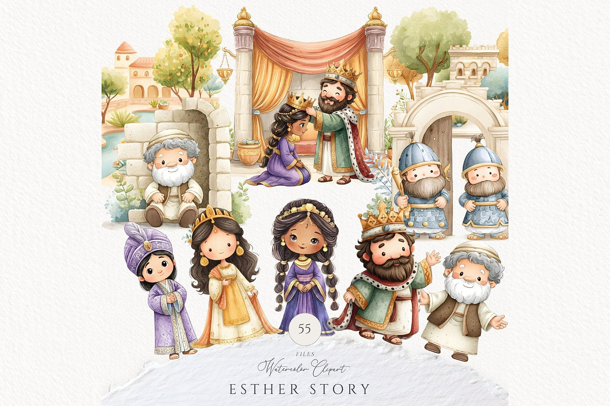 Queen Esther Clipart Sunday School, an Education Illustration by Invite to Clipart (Photo 1 of 8)
