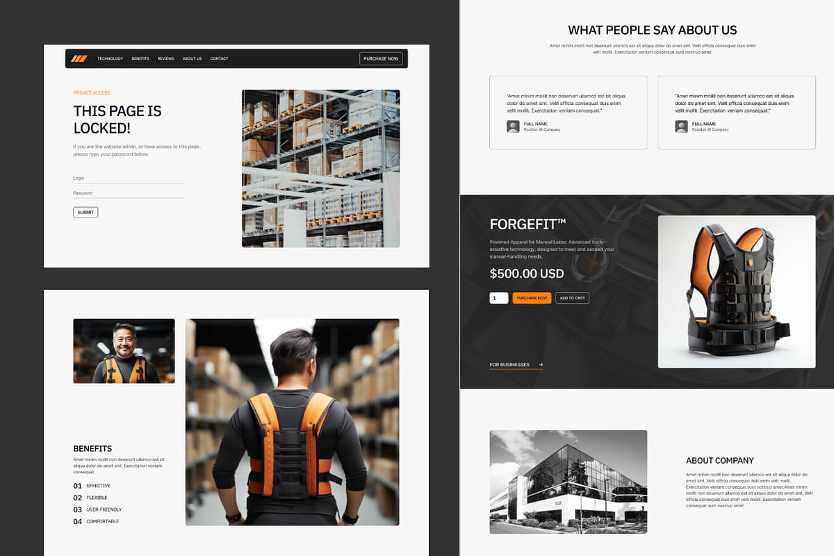 ForgeFit -Ecom Website Template, an UI Kit Template by EGO Creative Innovations (Photo 2 of 5)