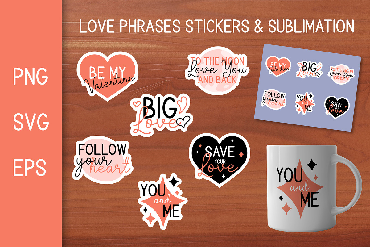 Love Stickers | Valentine Clipart