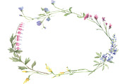 Wildflowers and Watercolor Textures, a Healthcare Illustration by Graphic Blue Bird (Thumbnail 6 of 7)