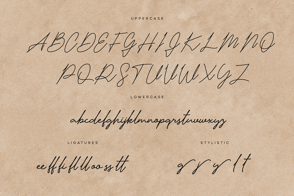 Catalony Signature Typeface, a Script Font by Wandery Supply (Photo 11 of 14)
