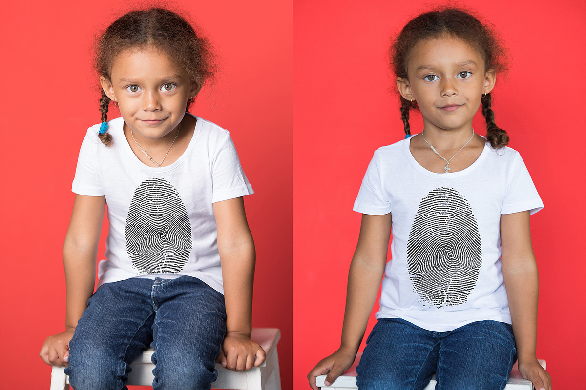 100 Kid's T-Shirt Mock-Up 2018 #22, a Shirt Mockup by Freeman Studio (Photo 66 of 107)