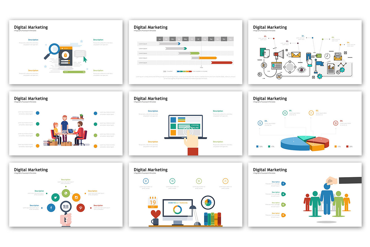 Digital Marketing Presentation, a Presentation Template by Digitcase x ...