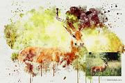 Watercolor Photoshop Mock-ups, an Action Add-On by SlideSalad (Thumbnail 21 of 36)