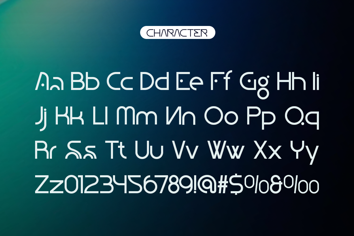 Sogea - Modern Technology Logo Font, a Sans Serif Font by Pandeka Studio (Photo 9 of 9)