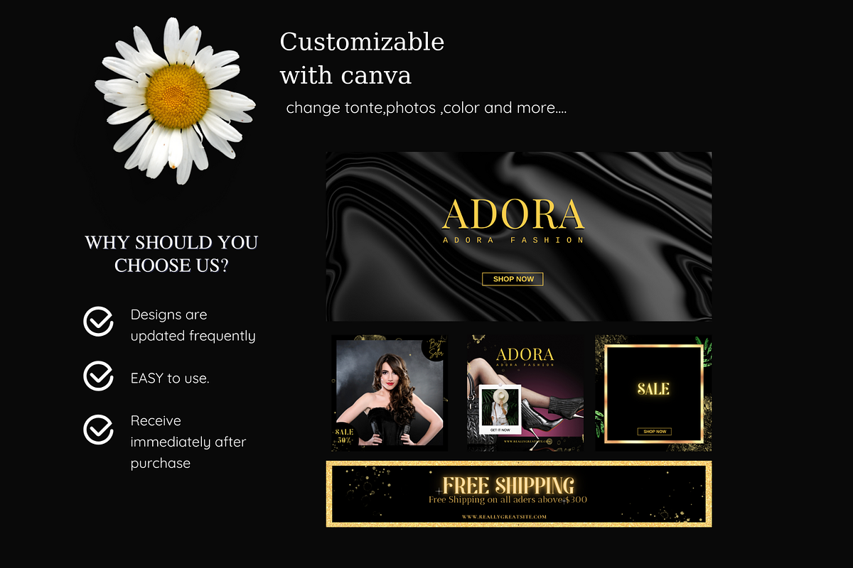 DIY Website Shopify Banner Tempates, a Landing Page Template by Meoww_Design (Photo 4 of 5)