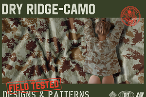 Dry Ridge Camo Seamless Pattern