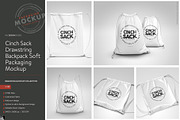 Drawstring BackpackCinch Sack Mockup, a Packaging Mockup by INCDesign (Thumbnail 6 of 6)