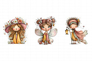 Quirky Fairy Clip Art Bundle, an Illustration by Daily.Designs (Thumbnail 3 of 6)