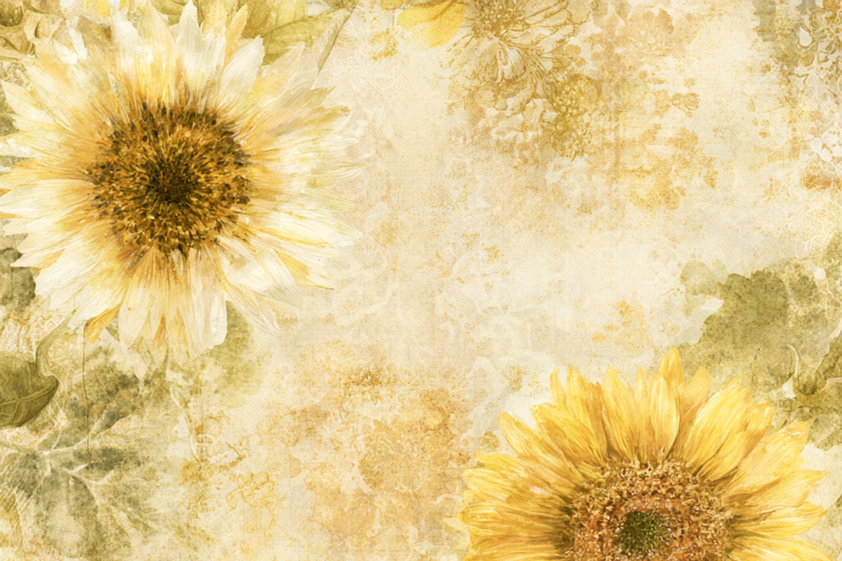 Sunflower Background Junk Journal, a Background Graphic by Printable Treasure (Photo 3 of 3)