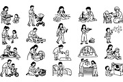 Child Care Activity Clipart Set, an Illustration by designvectx (Thumbnail 3 of 3)