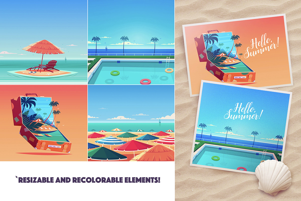 ALOHA Vector Graphics, a Background Graphic by Darumo Shop (Photo 2 of 8)