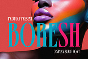 Boresh - Condensed Serif Font, a Serif Font by Almeera Std (Thumbnail 1 of 6)
