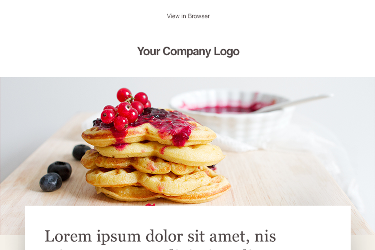 Announcement MailChimp Template, an Email Template by Leanna Norwood Creative (Photo 2 of 2)