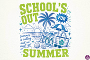 Teacher Summer Vacation Sublimation, a Seasonal Illustration by DreamPrint404 (Thumbnail 1 of 6)
