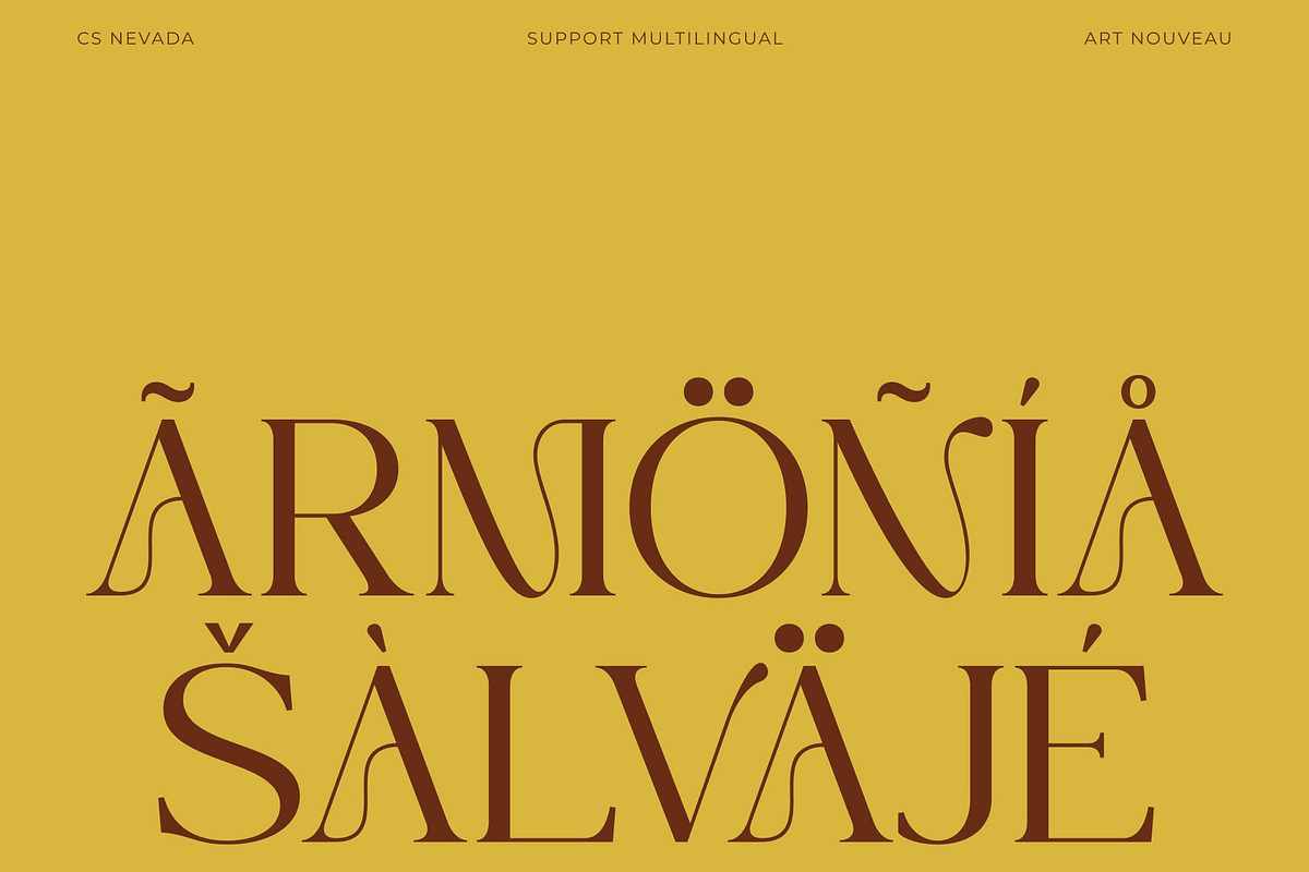 CS Nevada – Art Nouveau Font, a Serif Font by Craft Supply Co. (Photo 7 of 8)