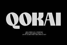 Qokai-display font