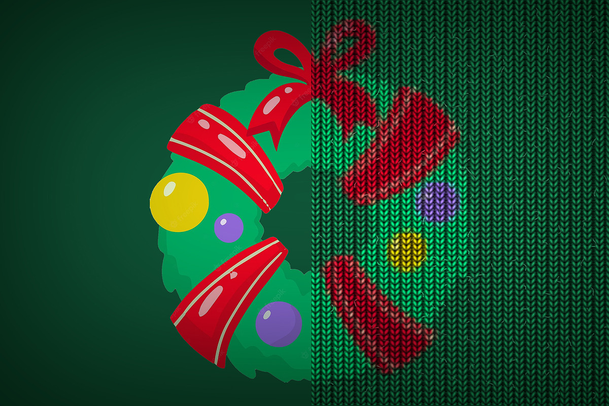 Christmas Sweater Knitted Effect #2, a Hoody Mockup by Graphicboom (Photo 2 of 4)