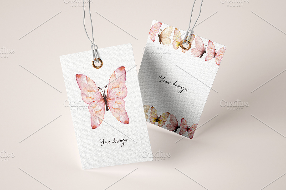 Watercolor Delicate Butterfly Set, a Decorative Illustration by MayaNavits (Photo 7 of 8)