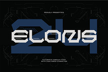 Elons - Industrial Techno Typeface