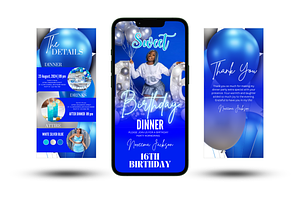 Sweet 16 Birthday Invitation