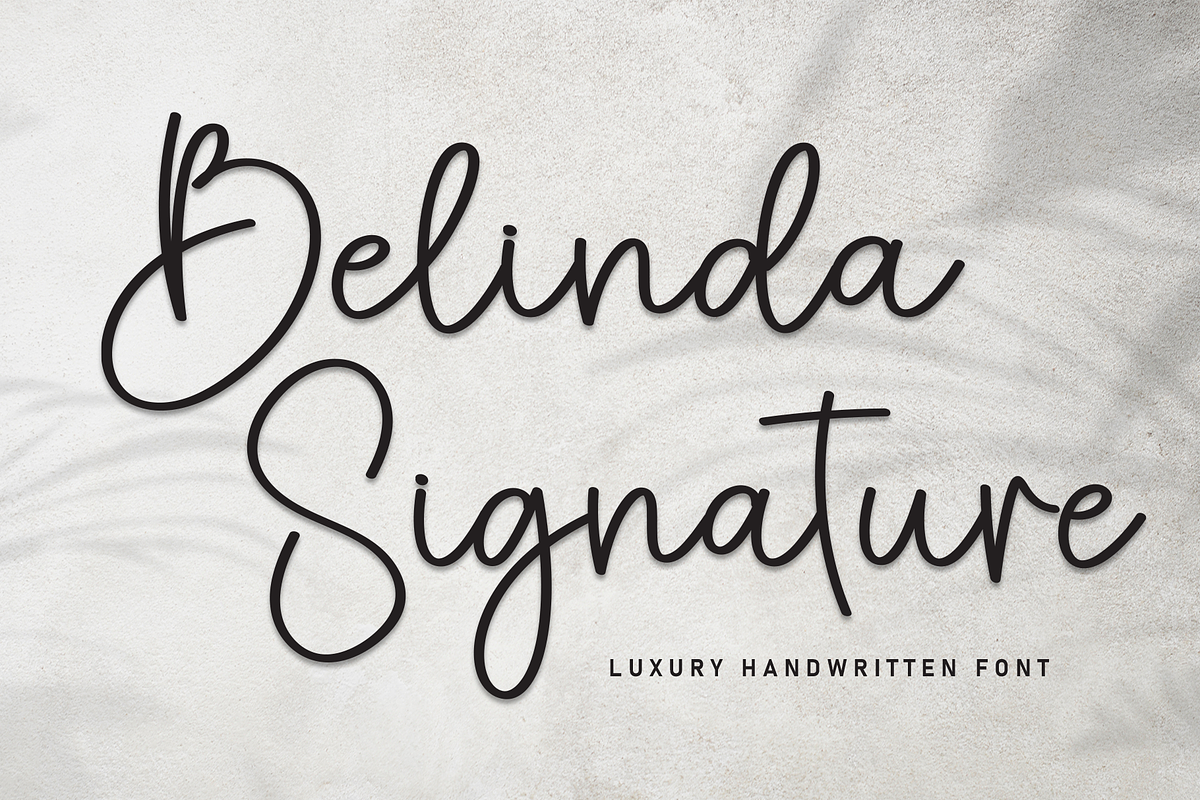 Belinda Signature | Script Font, a Handwritten Font by Scratchones (Photo 1 of 8)