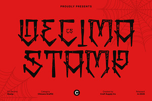 CS Decima Stamp, a Sans Serif Font by Craft Supply Co.