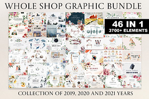 WHOLE SHOP. Watercolor bundle vol 1