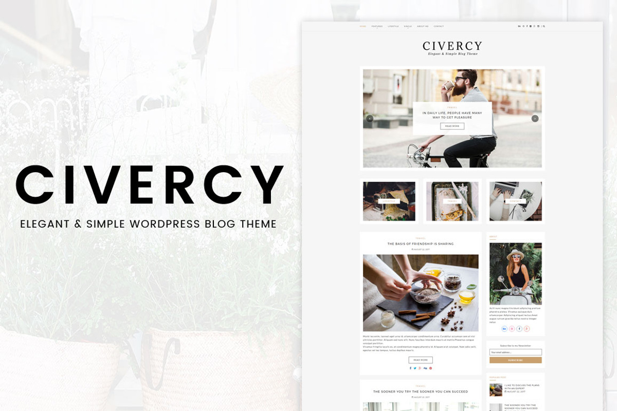Civercy - Elegant WordPress Theme, a WordPress Template by kaiwp (Photo 1 of 4)