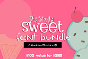 Totally Sweet Font Bundle, a Sans Serif Font by Sabrina Schleiger Design (Thumbnail 1 of 9)