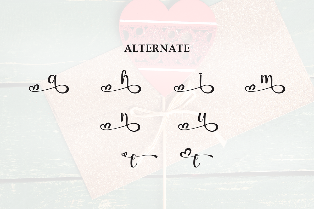 Vintage Valentine | Script Font, a Handwritten Font by Scratchones (Photo 8 of 9)