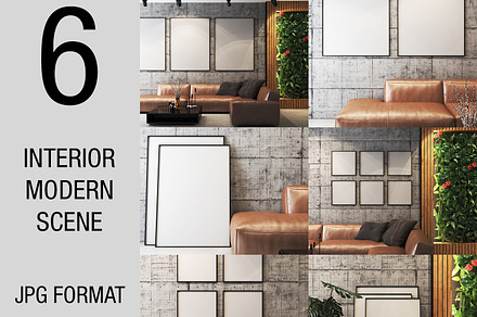 modern interior wall frames