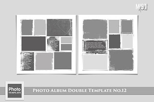 Photo Album Double Template No.12