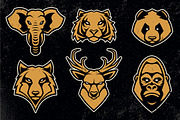 Animals Mascot Icons Vector Set, a Duotone Icon by Vecster (Thumbnail 3 of 17)