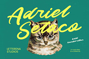 Adriel Setaco Bold Handwritten, a Script Font by Letterena Studios Script (Thumbnail 1 of 10)