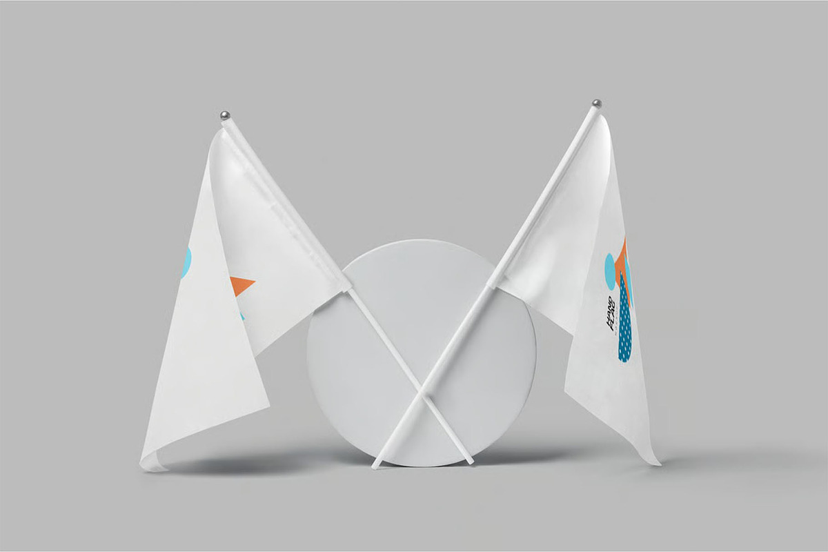 Flag Mockup, an Advertising Mockup by megostudi0 (Photo 6 of 7)